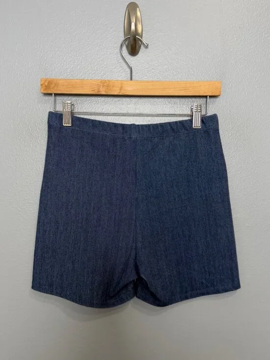 NAKED WARDROBE high waist hot shorts in blue size M - Picture 3 of 6